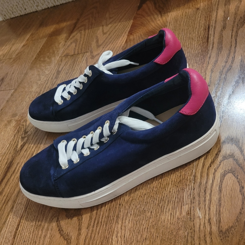 Blue and Pink Suede Sneakers (Nordstrom)